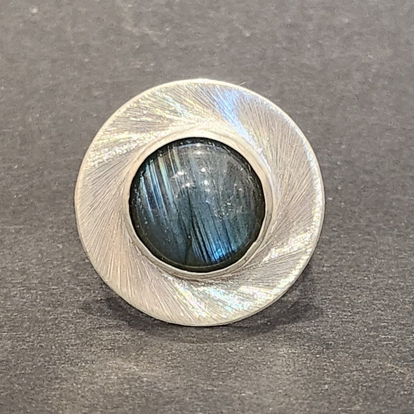 Bague Patricia en Argent sertie d'une Labradorite