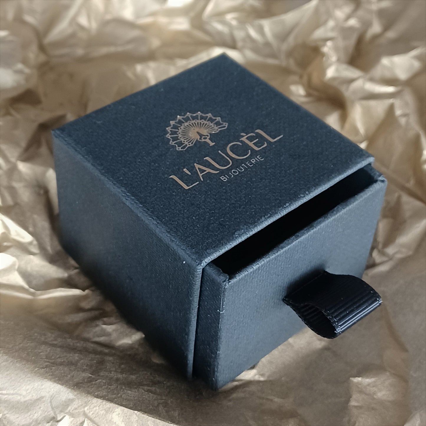 Bague Anneau striée en Argent Massif