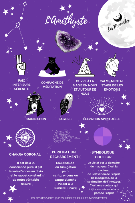 Collier Maya Argent serti d'une Améthyste