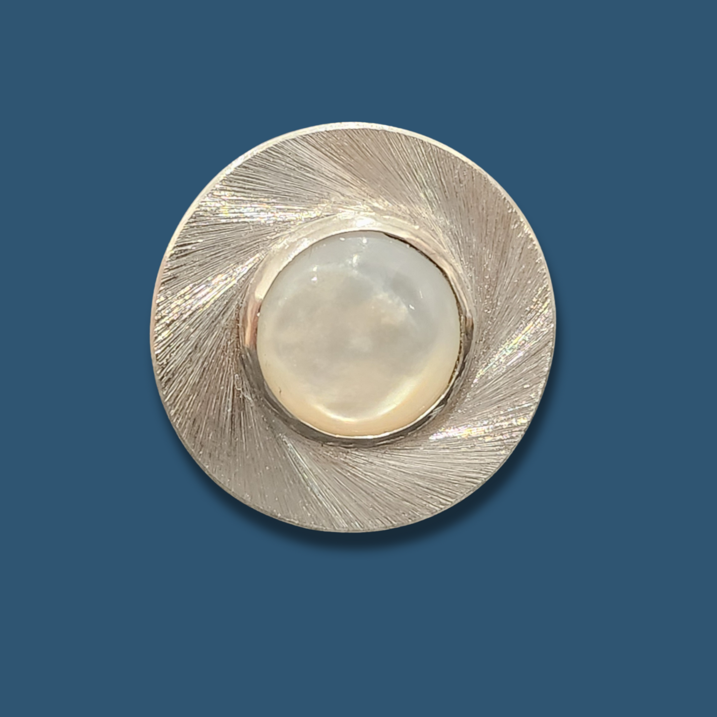Bague Patricia en Argent sertie d'une Nacre