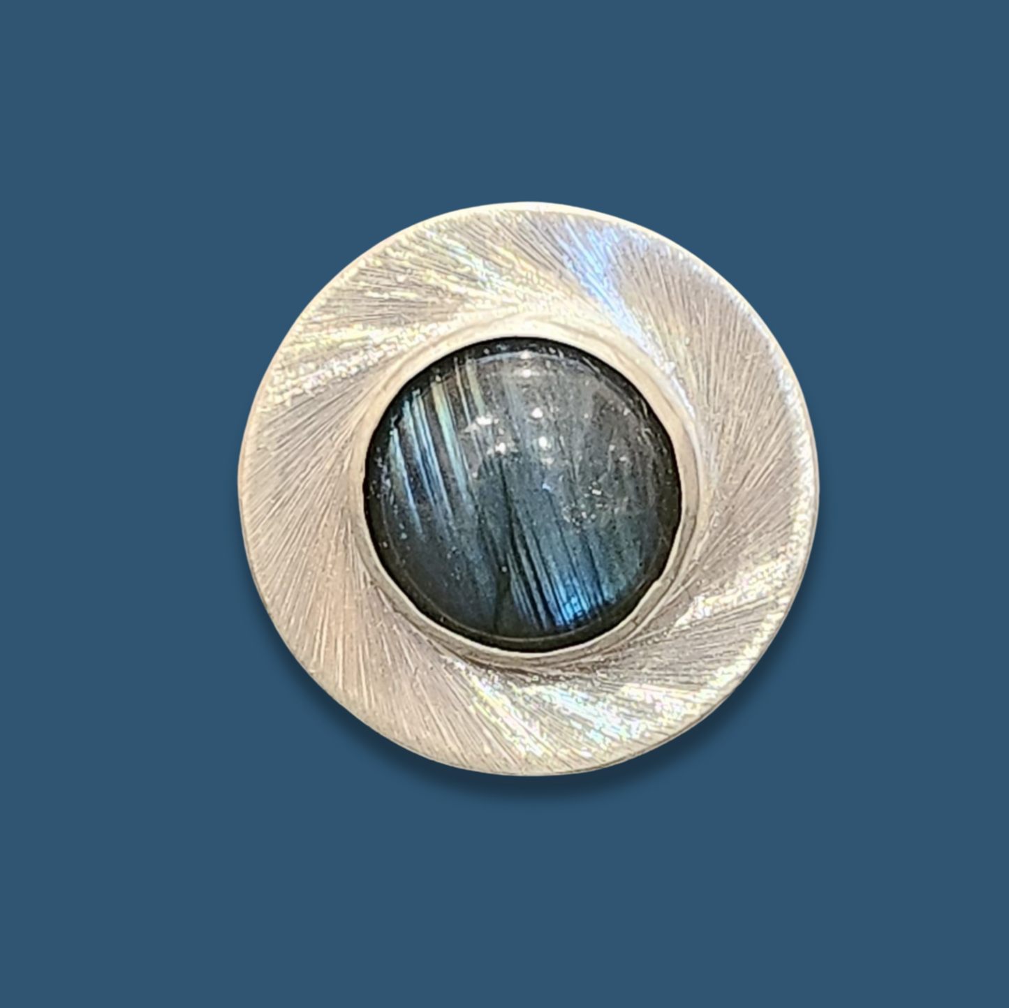 Bague Patricia en Argent sertie d'une Labradorite