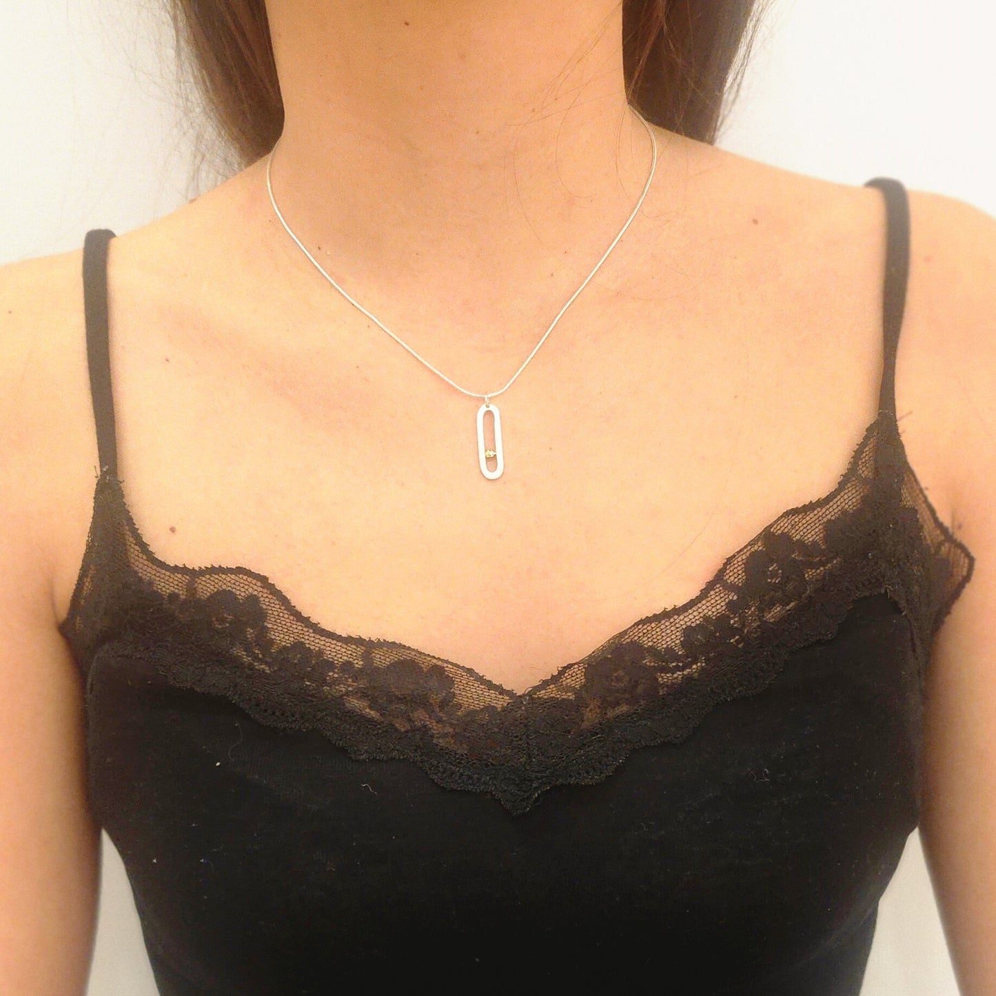 Collier Valentine en Or 18K et Argent