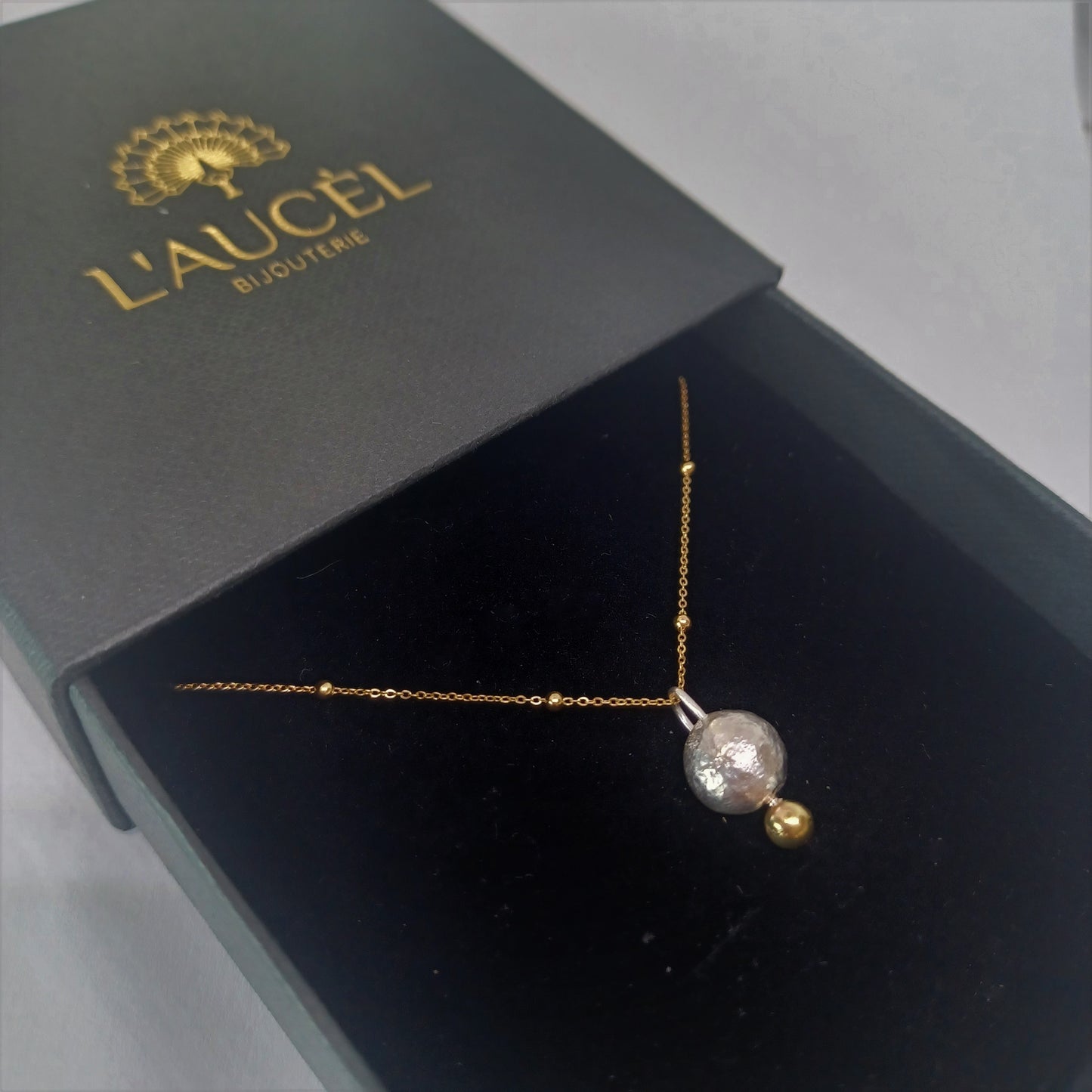 Collier en Or 18K et Argent Massif