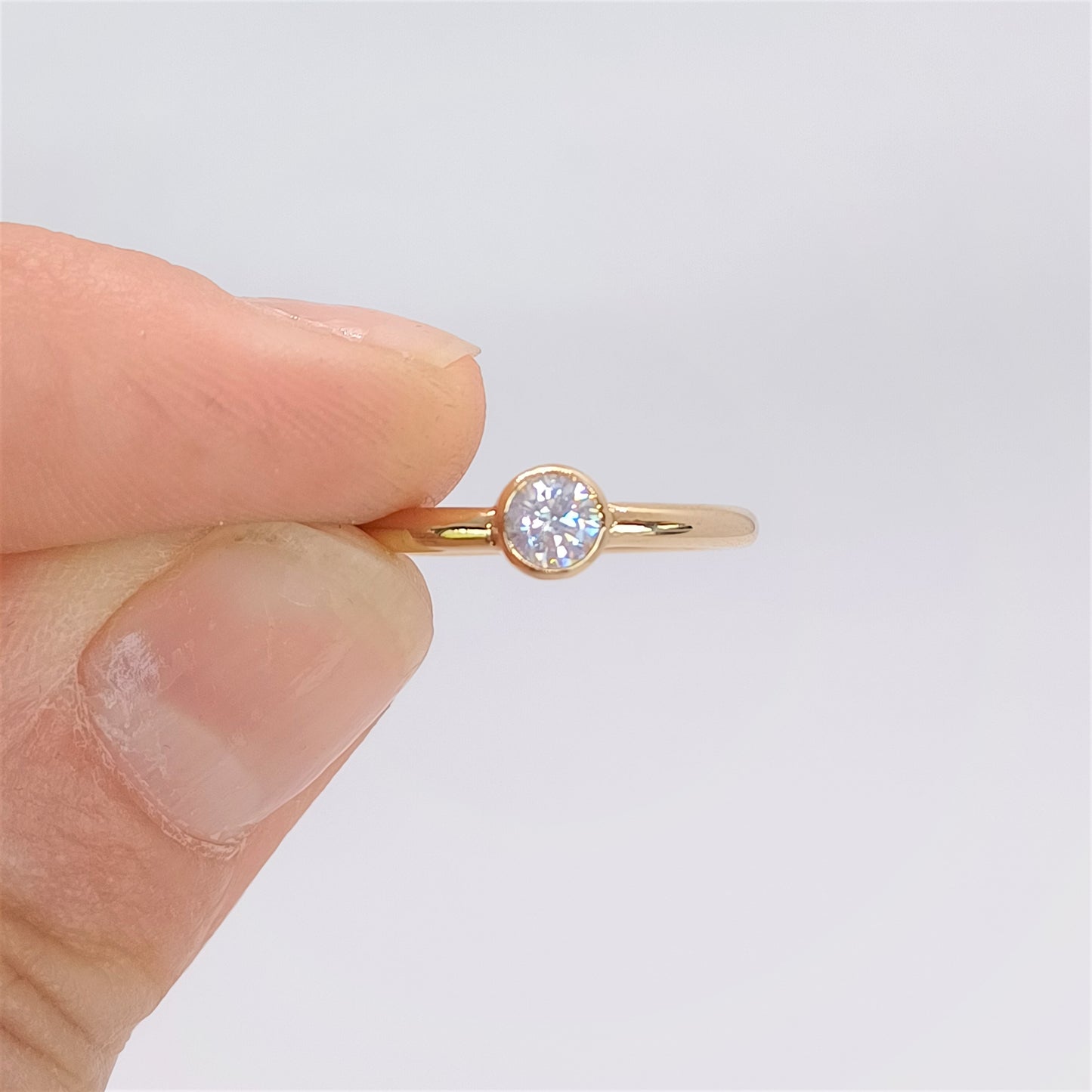 Bague en Plaqué Or avec Zircone