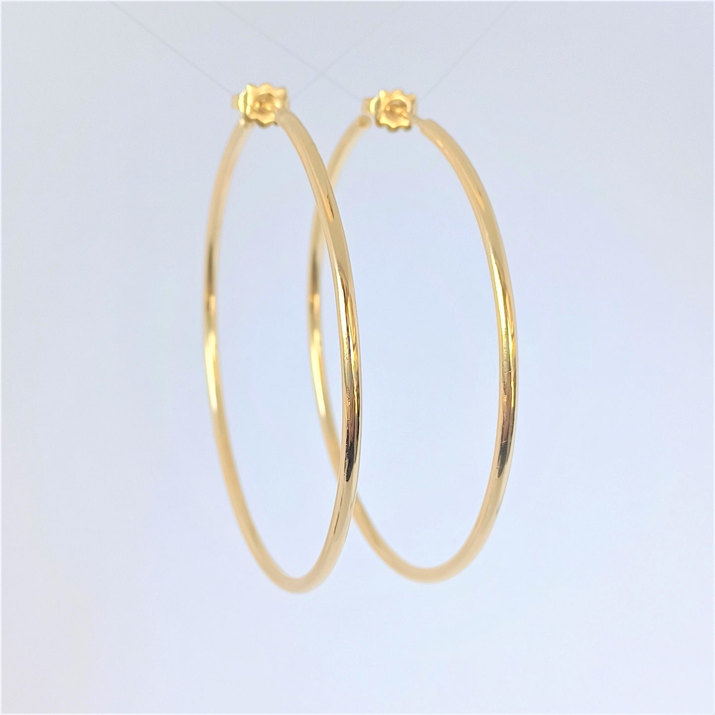 Boucles d'oreille créoles en Plaqué Or