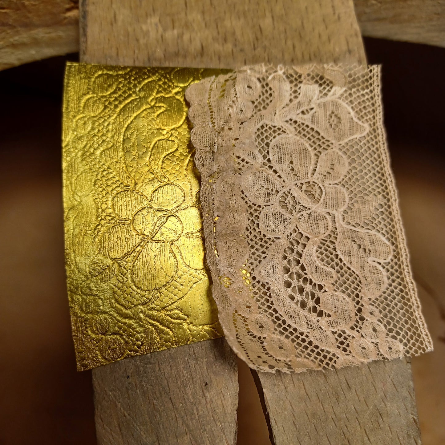 Bracelet Plume losange en Plaqué Or