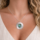 Collier en Argent Massif et Labradorite. Pièce unique