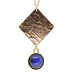 Collier en plaqué or et Lapis lazuli . Pièce unique