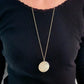 Collier Sautoir en Plaqué Or motif dentelle