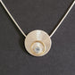 Collier solaire en Argent, Or 18K et Topaze