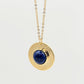 Collier Patricia plaqué or serti d'une Lapis Lazuli