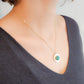 Collier Patricia plaqué or serti d'une Améthyste