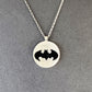 Collier Chauve-souris en Argent Massif et Onyx noir