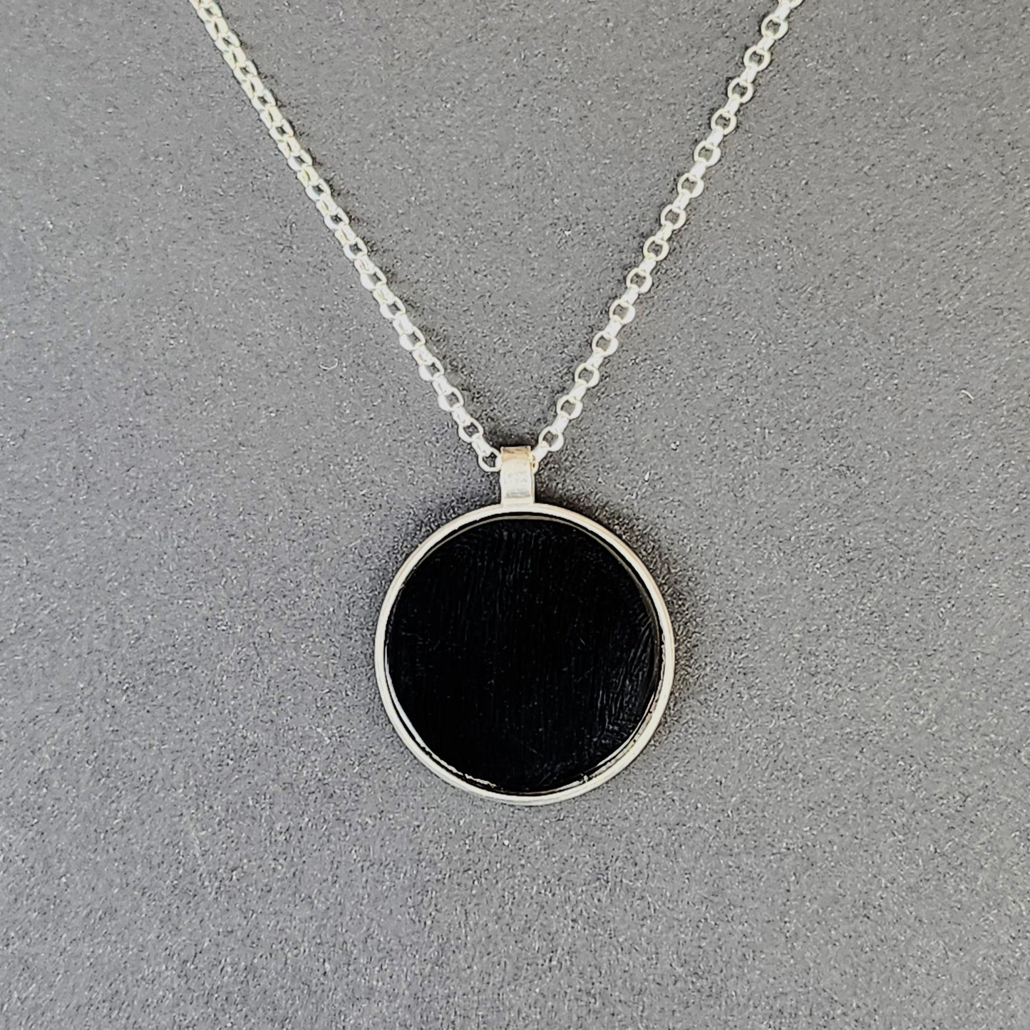 Collier Chauve-souris en Argent Massif et Onyx noir