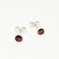 Puces d'oreilles en Argent et grenats