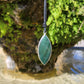 Collier Rivière en Argent Massif et Jade. Pièce unique