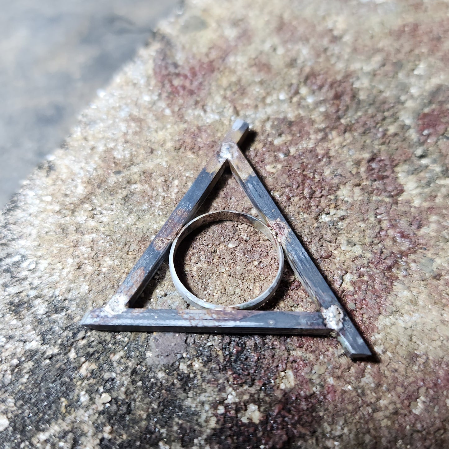 Collier Reliques de la Mort, Harry Potter en Argent serti d'une Hématite