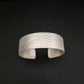 Bracelet Manchette en Argent Massif, motif dentelle