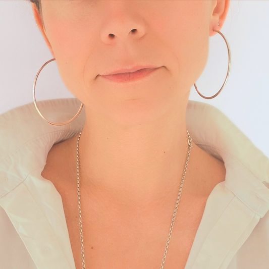 Grandes créoles en Argent