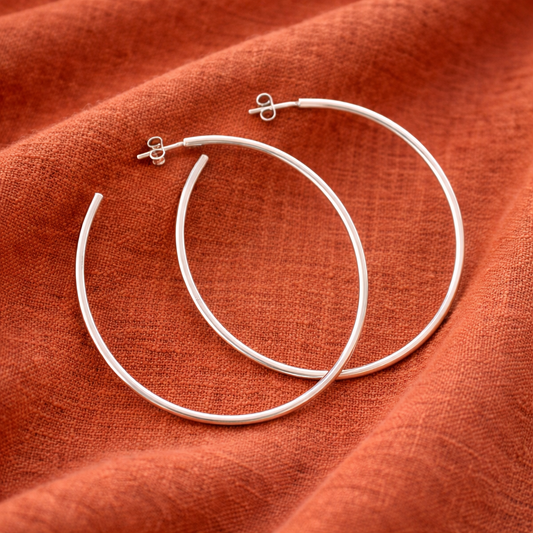 Grandes créoles en Argent