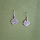 Boucles d'oreilles Pastille en Argent, dentelle