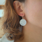 Boucles d'oreilles Pastille en Argent, dentelle