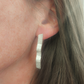 Boucles d'oreilles ondulées en Argent, motif dentelle