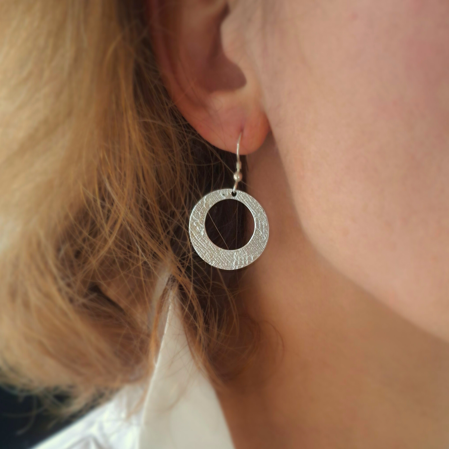 Boucles d'oreilles ajourées en Argent