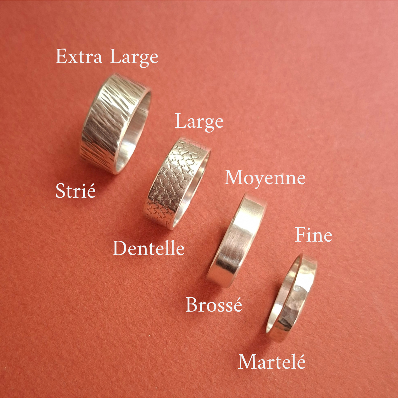 Bague Anneau en Argent Massif sur mesure !