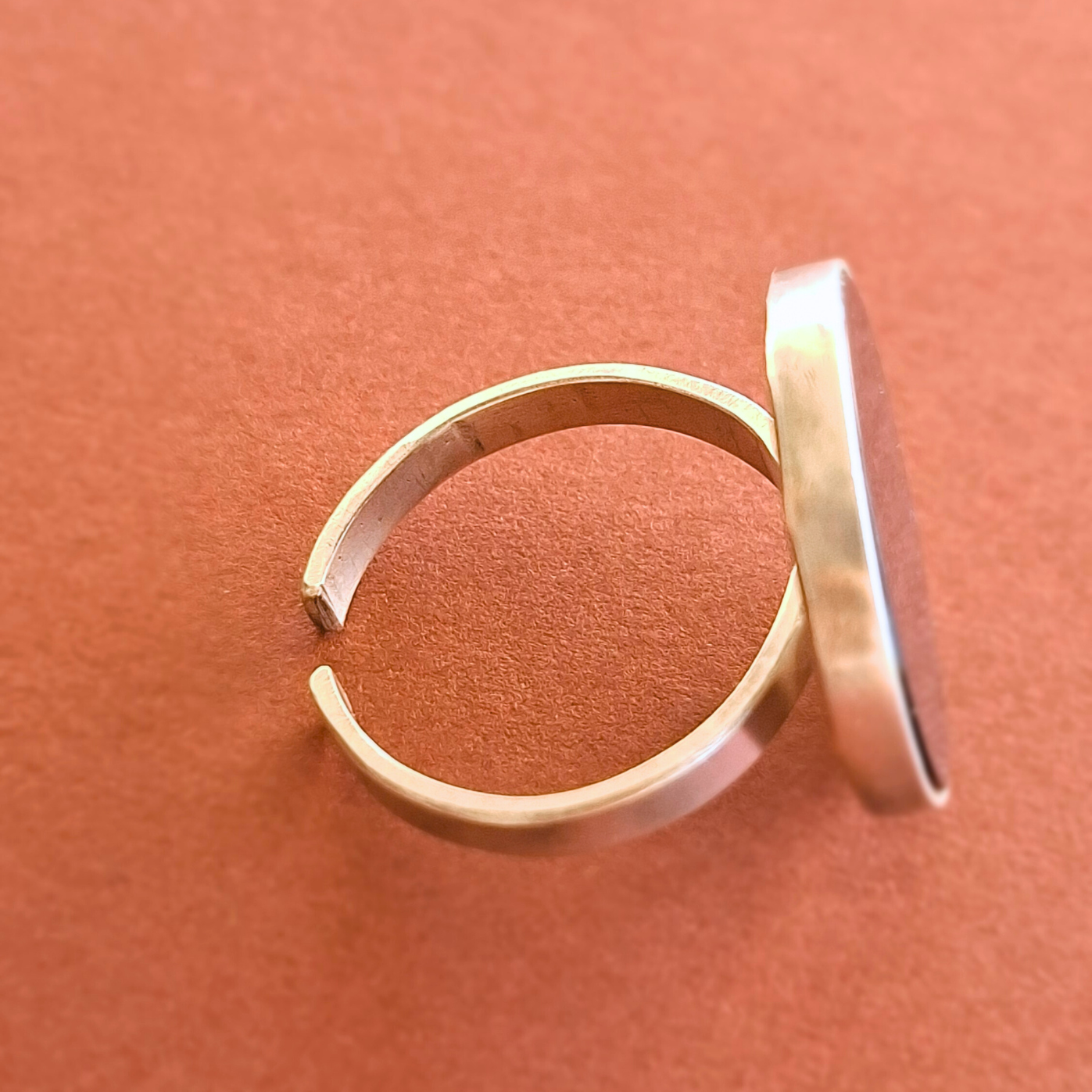 Bague Leoni en Argent Massif et Onyx