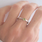 Bague en Argent Massif sertie d'un Péridot