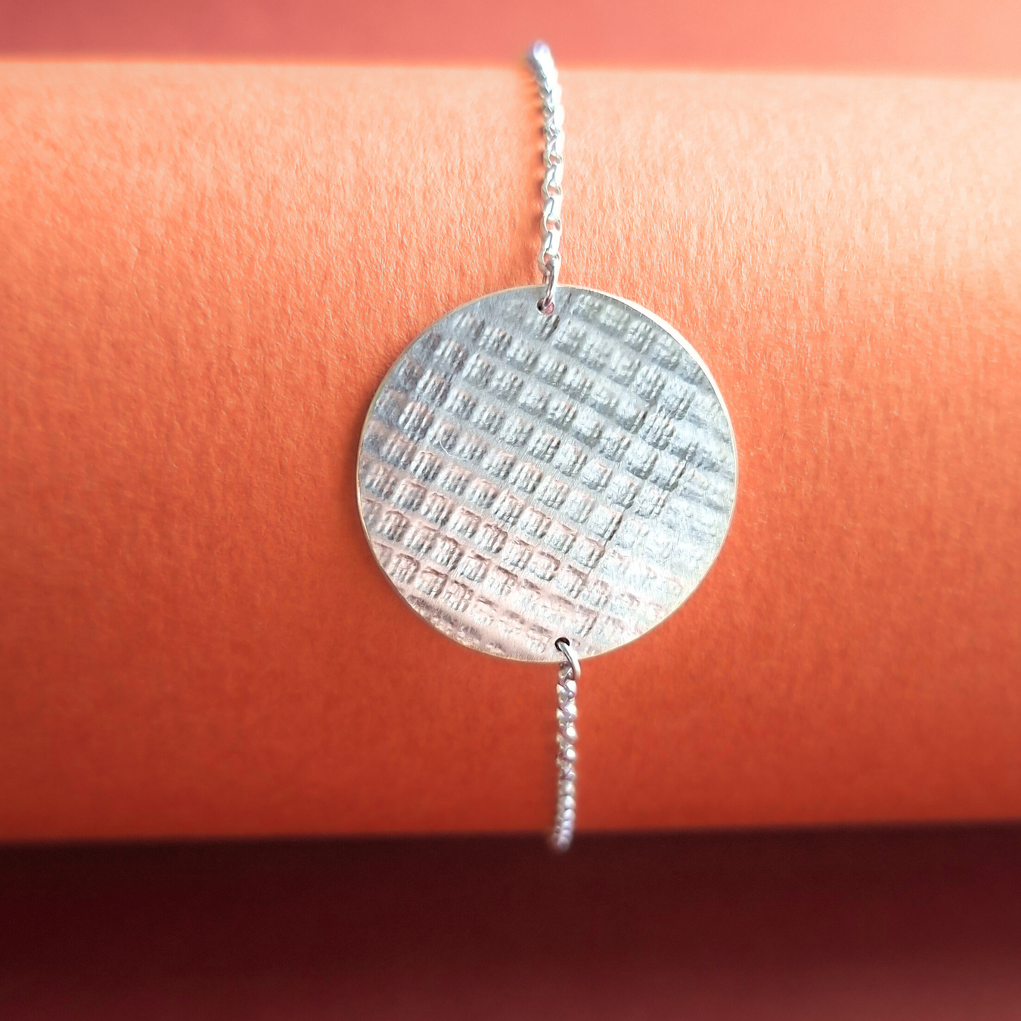 Bracelet Pastille en Argent double face