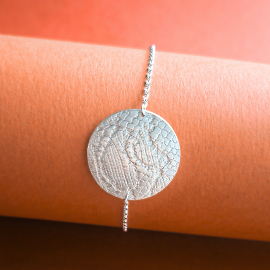 Bracelet Pastille en Argent double face