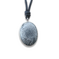 Collier en Argent Massif et Fossile. Pièce unique