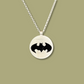 Collier Chauve-souris en Argent Massif et Onyx noir