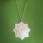 Collier Sautoir Etoile en Or 18K et Argent 925