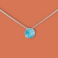 Collier Lili Argent serti d'une Amazonite