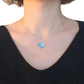 Collier Lili Argent serti d'une Amazonite