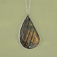 Collier en Argent Massif et Labradorite. Pièce unique