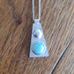Collier Maya Argent serti d'une Amazonite