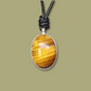 Pendentif en Argent Massif et Oeil de Tigre. Pièce unique