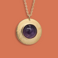Collier Patricia plaqué or serti d'une Améthyste