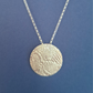 Collier Pastille en Argent Massif, motif dentelle