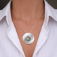 Collier en Argent Massif et Huitre Epineuse turquoise