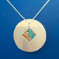 Collier en Argent Massif et Huitre Epineuse turquoise