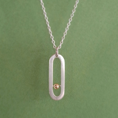 Collier Valentine en Or 18K et Argent