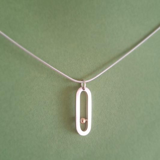 Collier Valentine en Or 18K et Argent