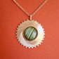 Collier en Argent Massif et Labradorite. Pièce unique