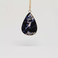 Collier en plaqué or et Sodalite . Pièce unique