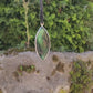 Collier Rivière en Argent Massif et Jade. Pièce unique